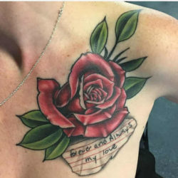 Tatuaż róża – znaczenie, historia, 40 zdjęć